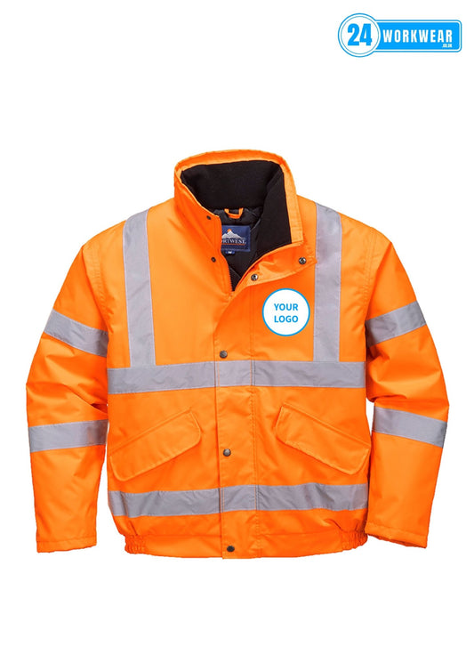 Portwest Hi-Vis GO/RT Bomber Jacket - 24 Workwear - Jacket