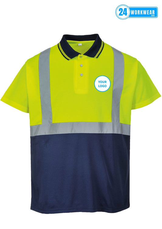 Portwest Hi-Vis Two Tone Polo Shirt - 24 Workwear - Polo