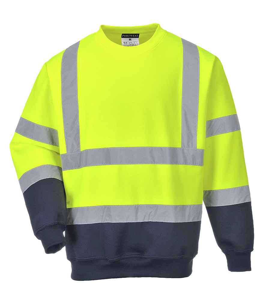 Portwest Hi-Vis Two Tone Sweatshirt - 24 Workwear - Sweatshirt