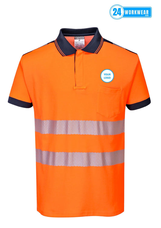 Portwest PW3 Hi-Vis Polo Shirt - 24 Workwear - Polo