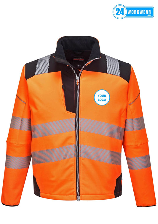 Portwest PW3 Hi-Vis Soft Shell Jacket - 24 Workwear - Soft Shell