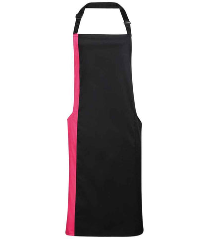 Premier Contrast Bib Apron - 24 Workwear - Apron