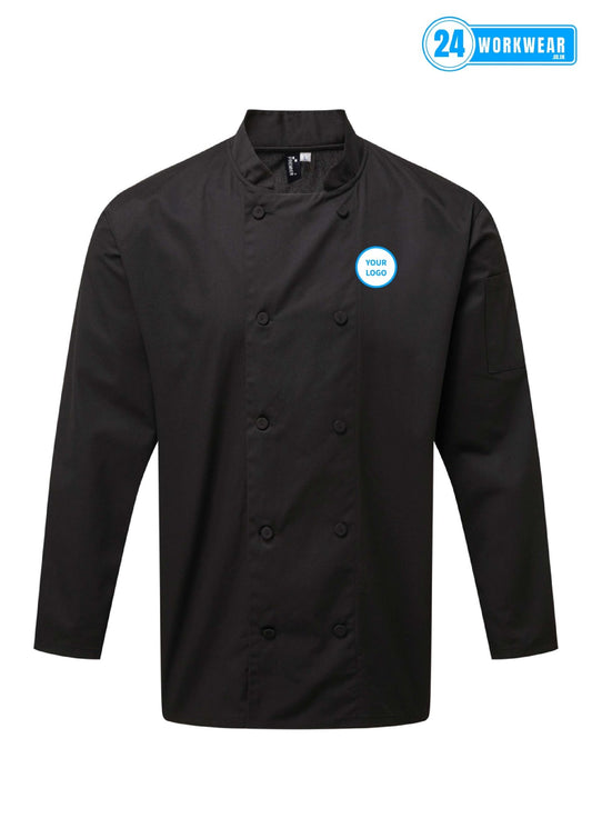 Premier Coolchecker® Long Sleeve Chef's Jacket - 24 Workwear - Tunic