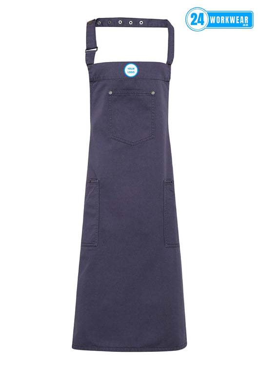 Premier Cotton Chino Bib Apron - 24 Workwear - Apron