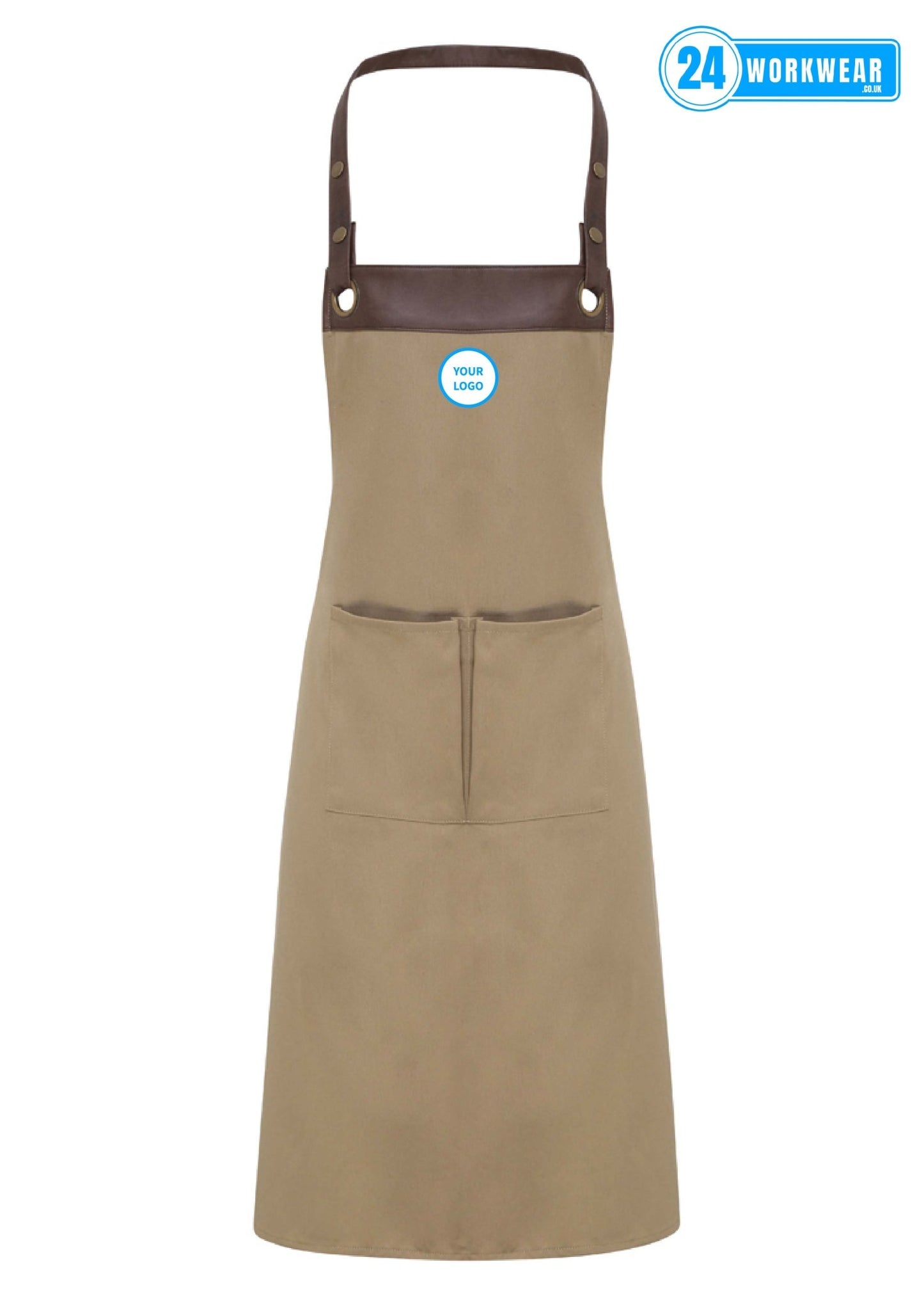 Premier Espresso Bib Apron - 24 Workwear - Apron