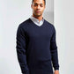 Premier Essential Acrylic V Neck Sweater - 24 Workwear - Jumper