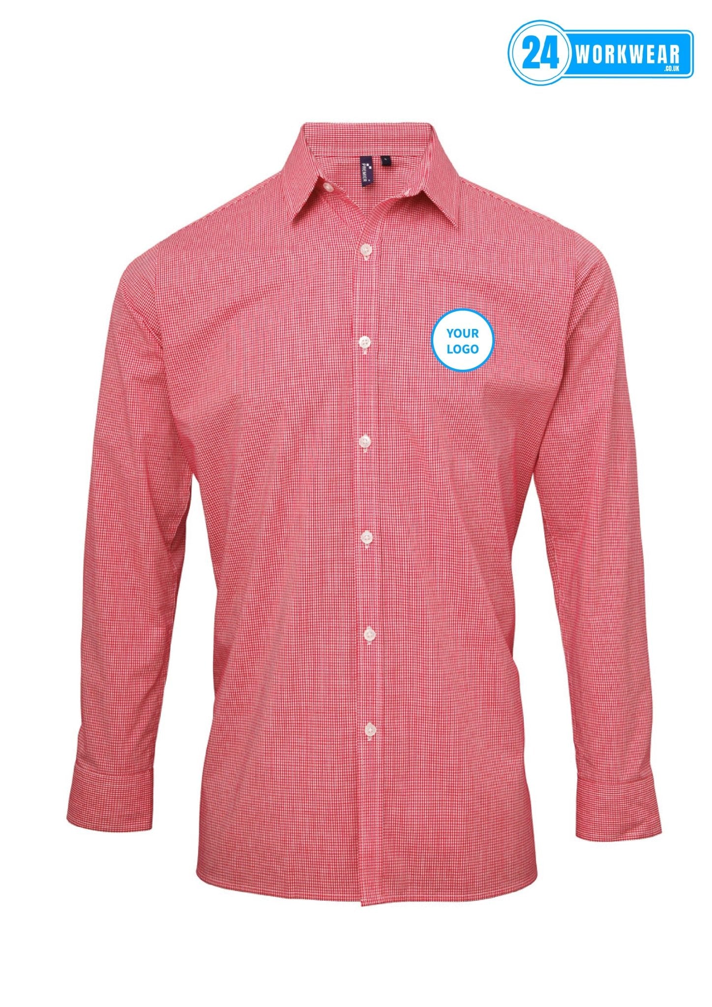 Premier Gingham Long Sleeve Shirt - 24 Workwear - Shirt