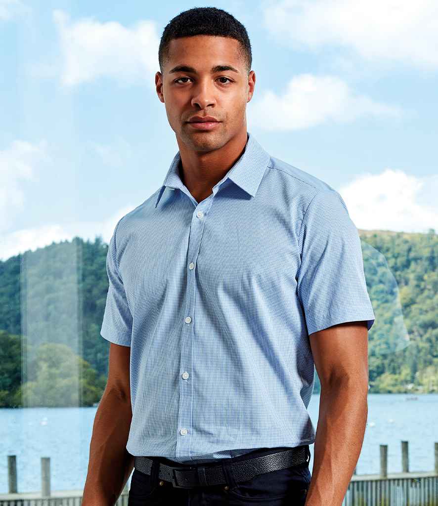 Premier Gingham Short Sleeve Shirt - 24 Workwear - Shirt