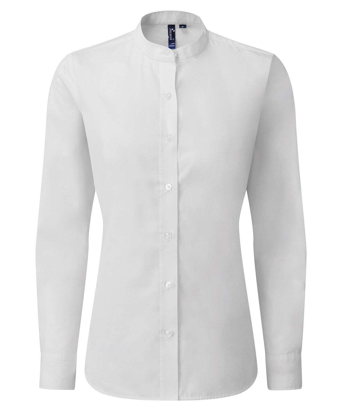 Premier Ladies Banded Collar Grandad Shirt - 24 Workwear - Shirt