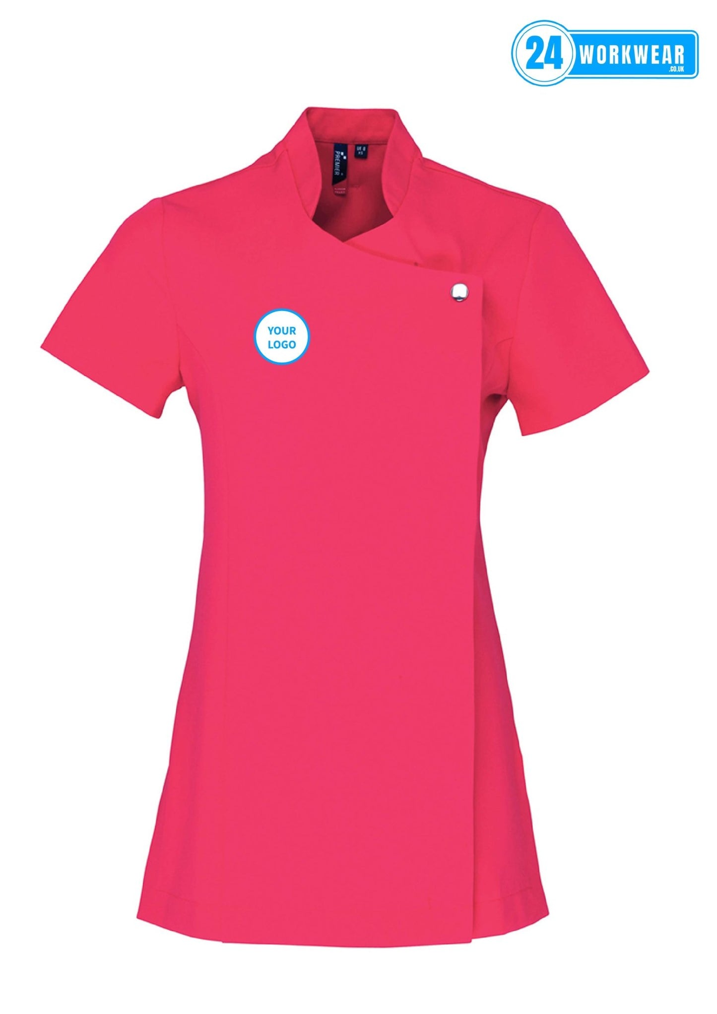 Premier Ladies Blossom Short Sleeve Tunic - 24 Workwear - Tunic