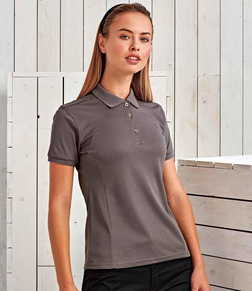 Premier Ladies Coolchecker® Plus Piqué Polo Shirt - 24 Workwear - Polo