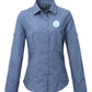 Premier Ladies Cross-Dye Roll Sleeve Shirt - 24 Workwear - Shirt