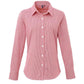 Premier Ladies Gingham Long Sleeve Shirt - 24 Workwear - Shirt