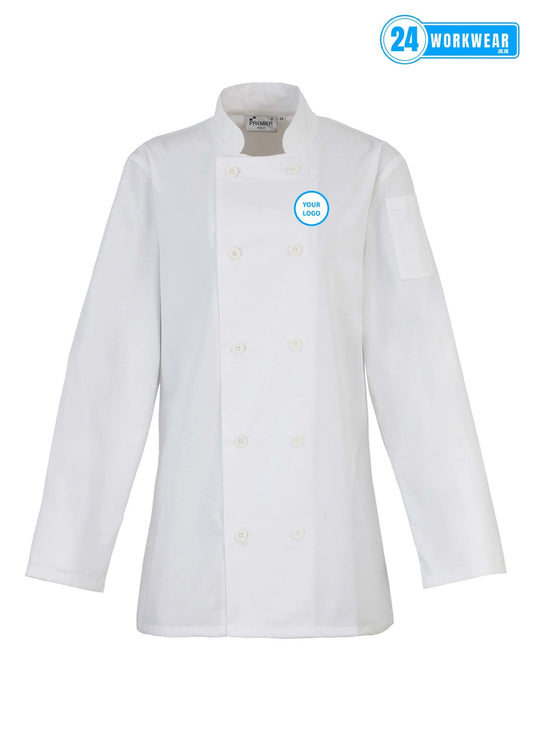 Premier Ladies Long Sleeve Chef's Jacket - 24 Workwear - Tunic