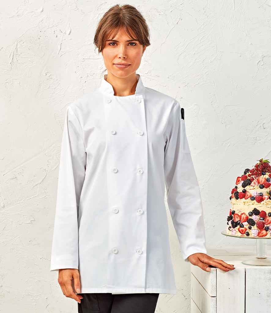 Premier Ladies Long Sleeve Chef's Jacket - 24 Workwear - Tunic