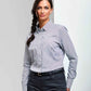 Premier Ladies Long Sleeve Striped Oxford Shirt - 24 Workwear - Shirt