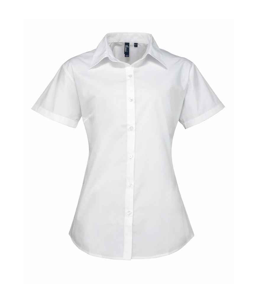 Premier Ladies Supreme Short Sleeve Poplin Shirt - 24 Workwear - Shirt