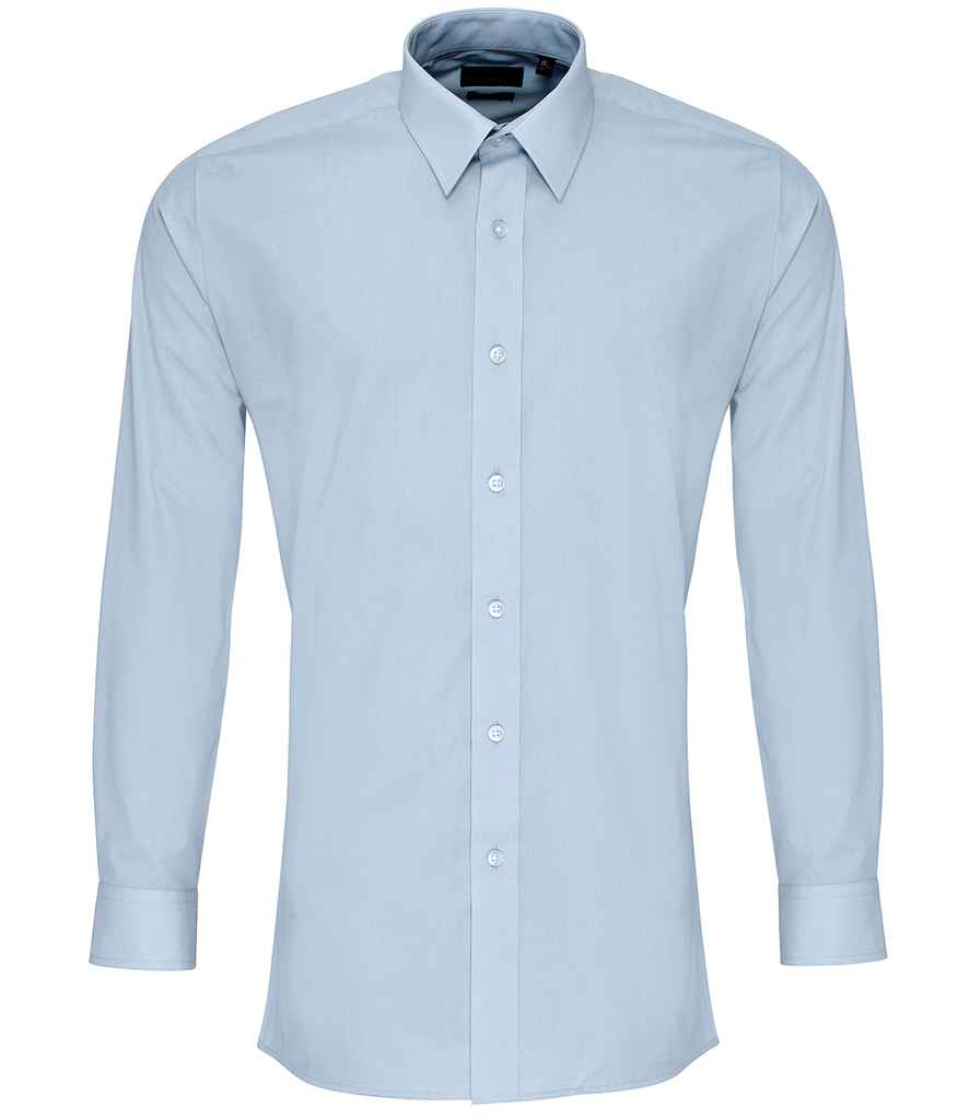 Premier Long Sleeve Fitted Poplin Shirt - 24 Workwear - Shirt