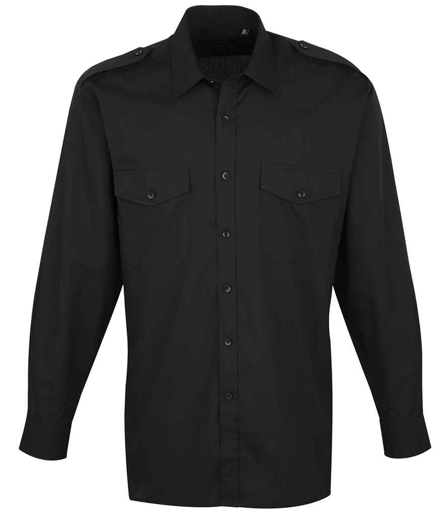 Premier Long Sleeve Pilot Shirt - 24 Workwear - Shirt
