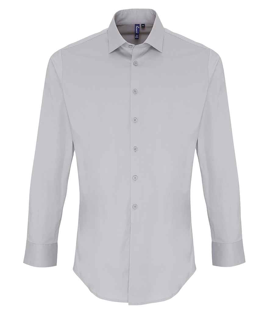 Premier Long Sleeve Stretch Fit Poplin Shirt - 24 Workwear - Shirt
