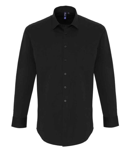 Premier Long Sleeve Stretch Fit Poplin Shirt - 24 Workwear - Shirt