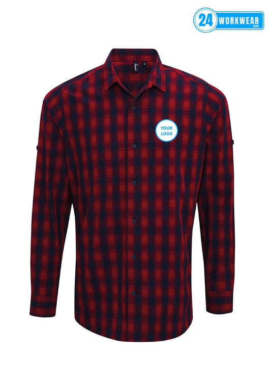 Premier Mulligan Check Long Sleeve Shirt - 24 Workwear - Shirt