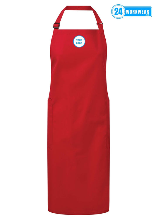 Premier Recycled and Fairtrade Organic Bib Apron - 24 Workwear - Apron