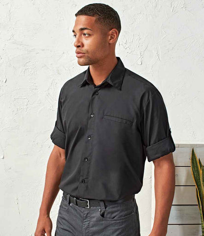Premier Roll Sleeve Poplin Shirt - 24 Workwear - Shirt