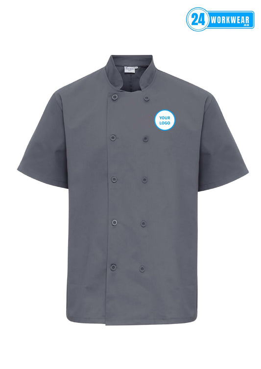 Premier Short Sleeve Chef's Jacket - 24 Workwear - Tunic