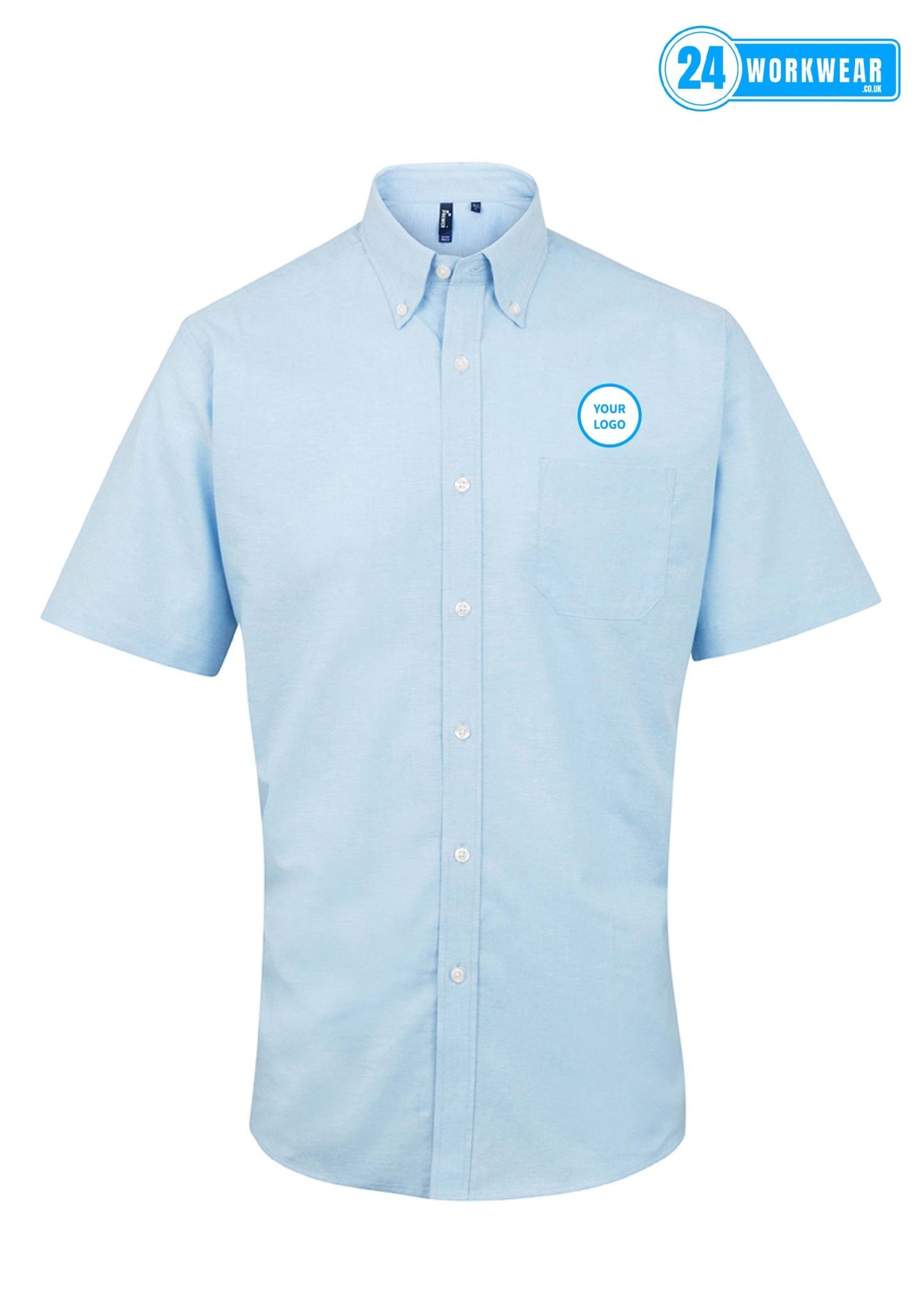 Premier Signature Short Sleeve Oxford Shirt - 24 Workwear - Shirt