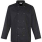 Premier Unisex Long Sleeve Stud Front Chef's Jacket - 24 Workwear - Tunic
